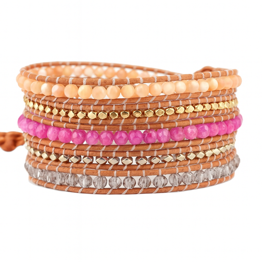 Pulsera Wrap: Sun Stone