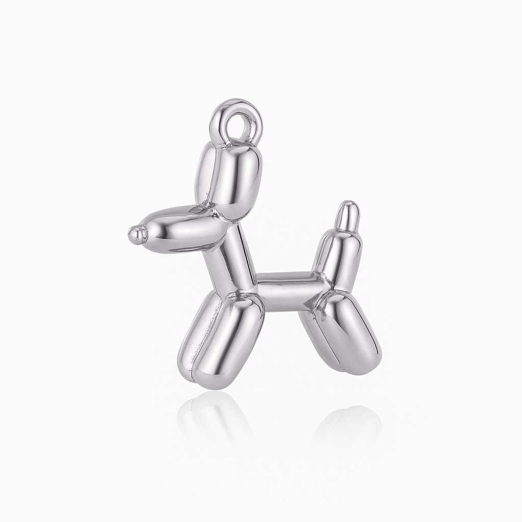 Metallic Puppy Charm