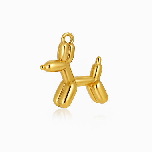 Metallic Puppy Charm
