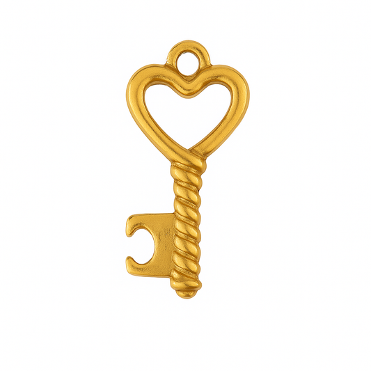 Golden Key Charm