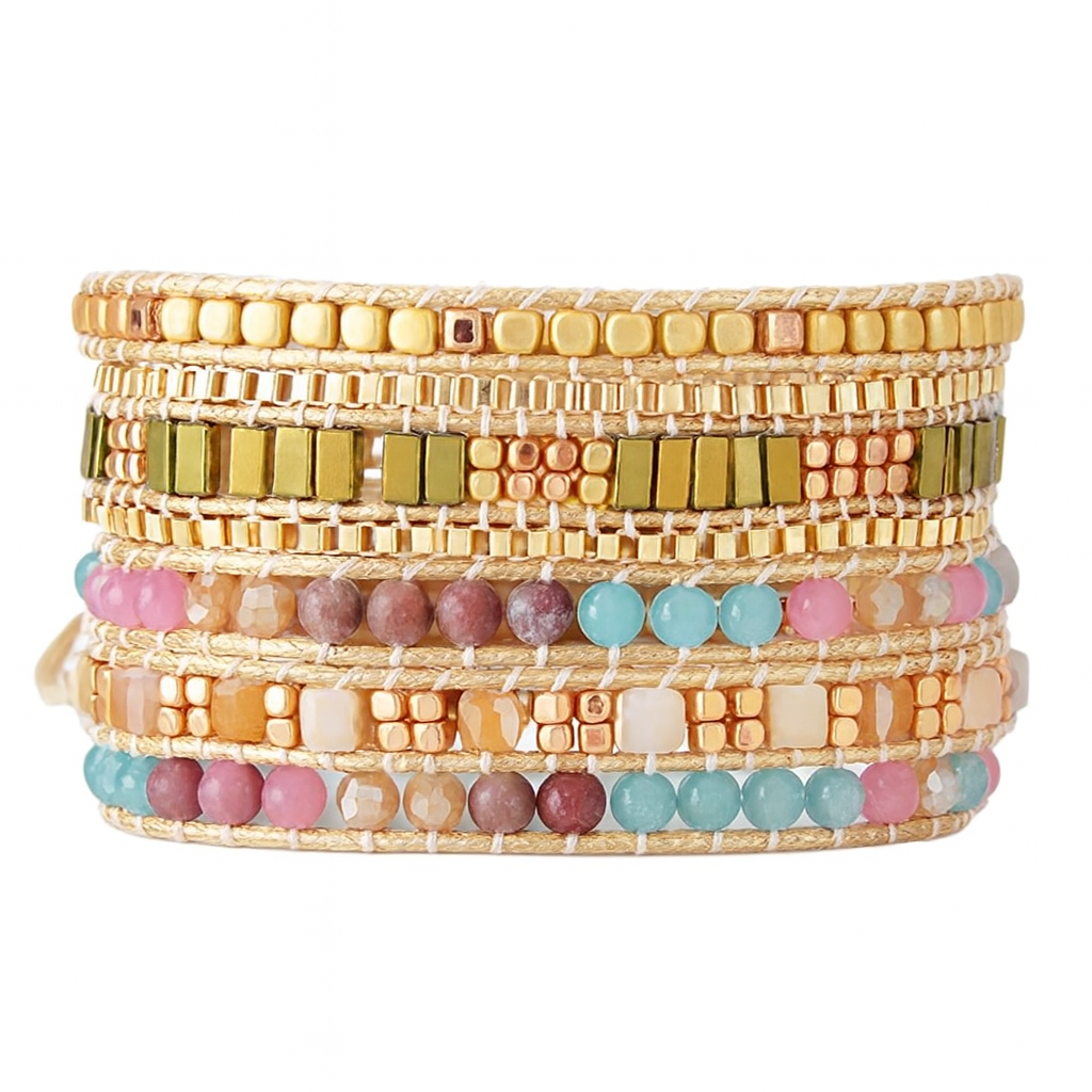 Pulsera Wrap: Daylight Stones