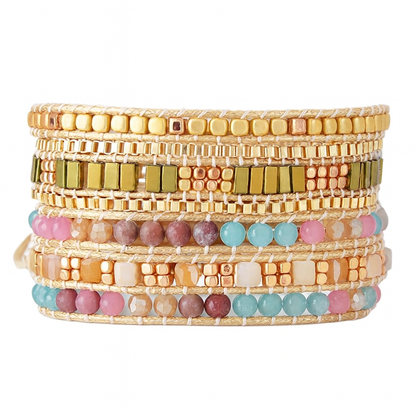Pulsera Wrap: Daylight Stones