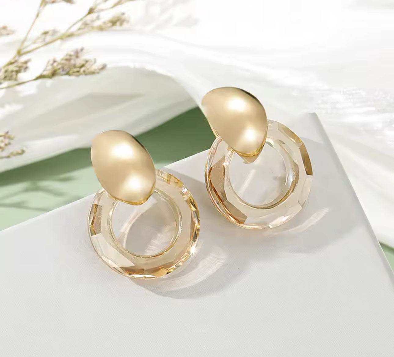 Pendientes de cristal