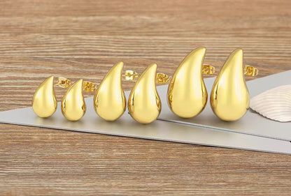Aretes Gota Grande Lisa