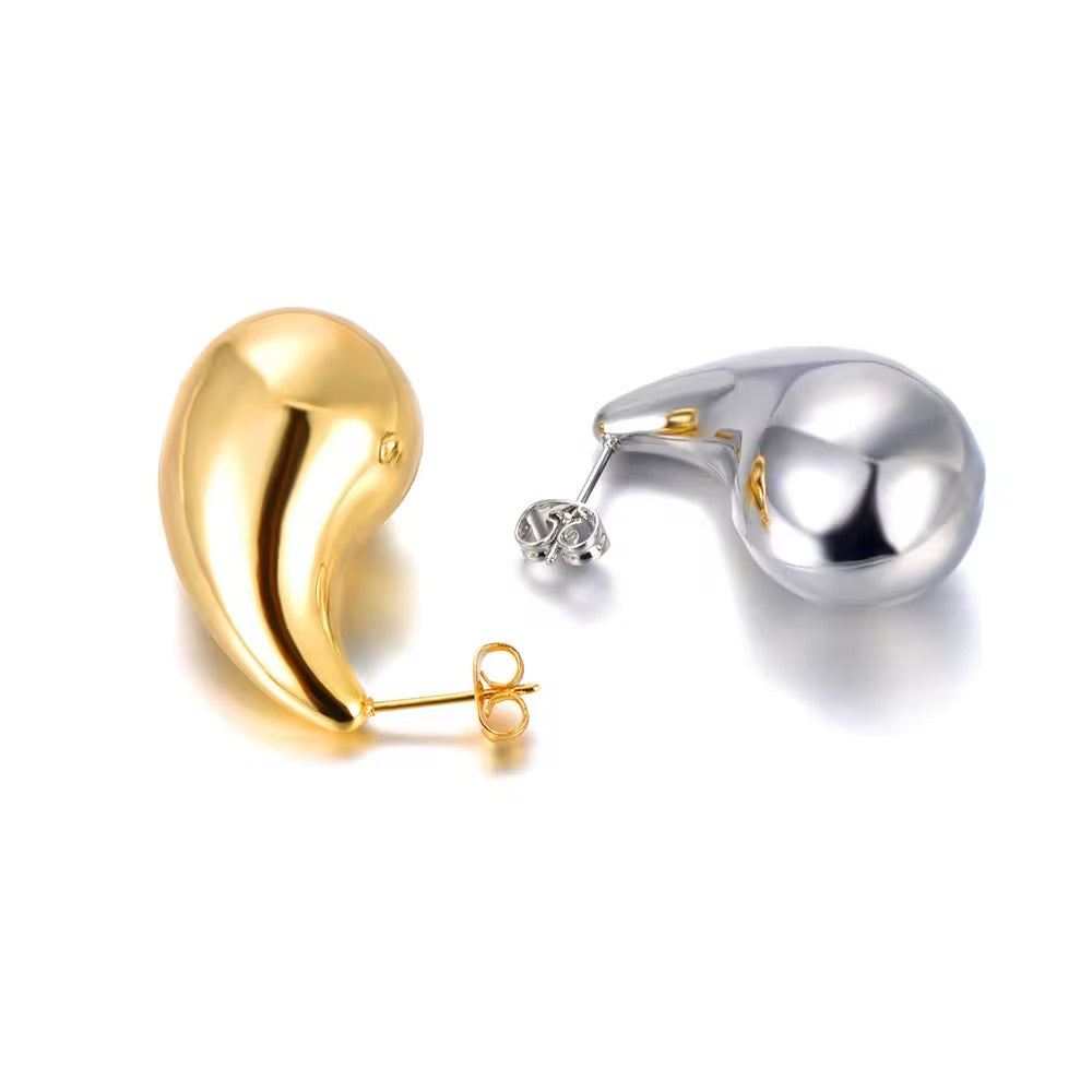 Aretes Gota Grande Lisa