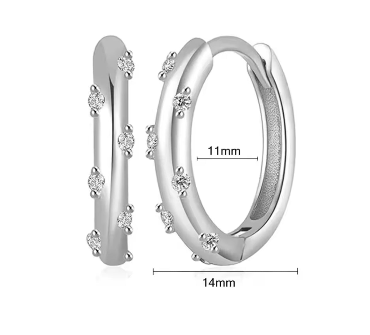 Mini Hoop Circonia