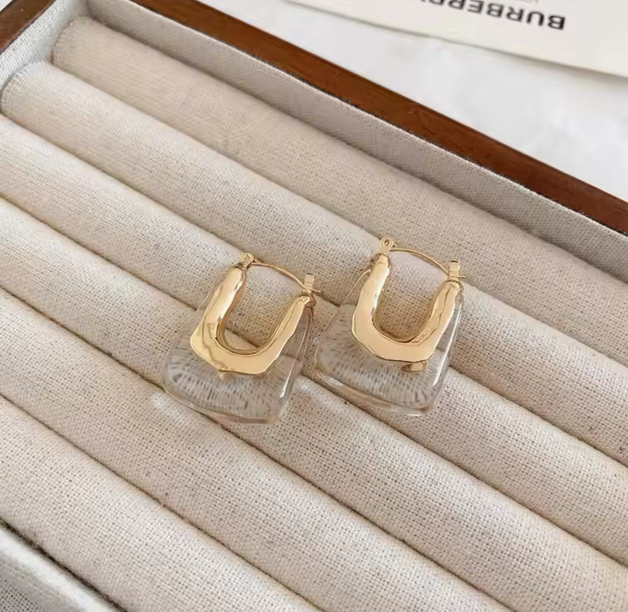 Pendientes Irregulares Transparentes