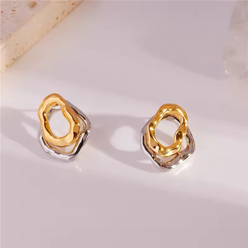 Aretes Doble Aro Separable