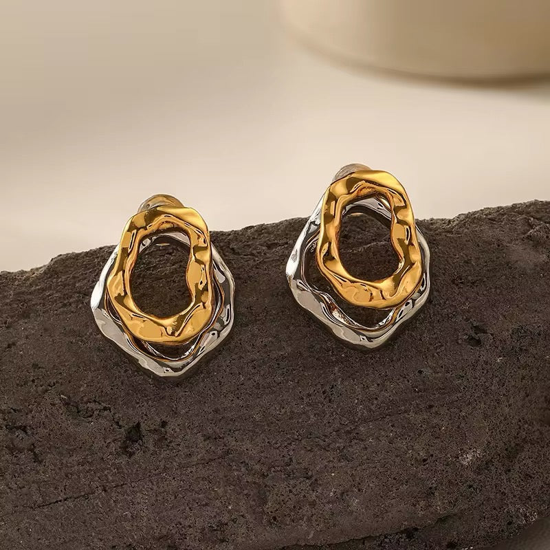 Aretes Doble Aro Separable