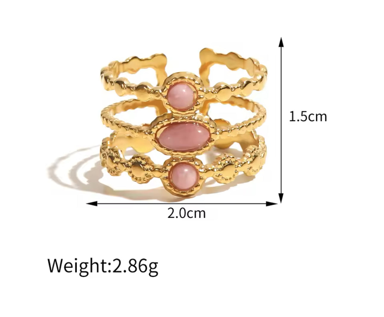 Bolitas oro y rosa