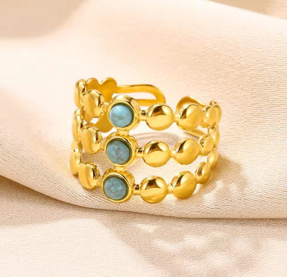 Bolitas oro y verde