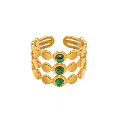Bolitas oro y verde