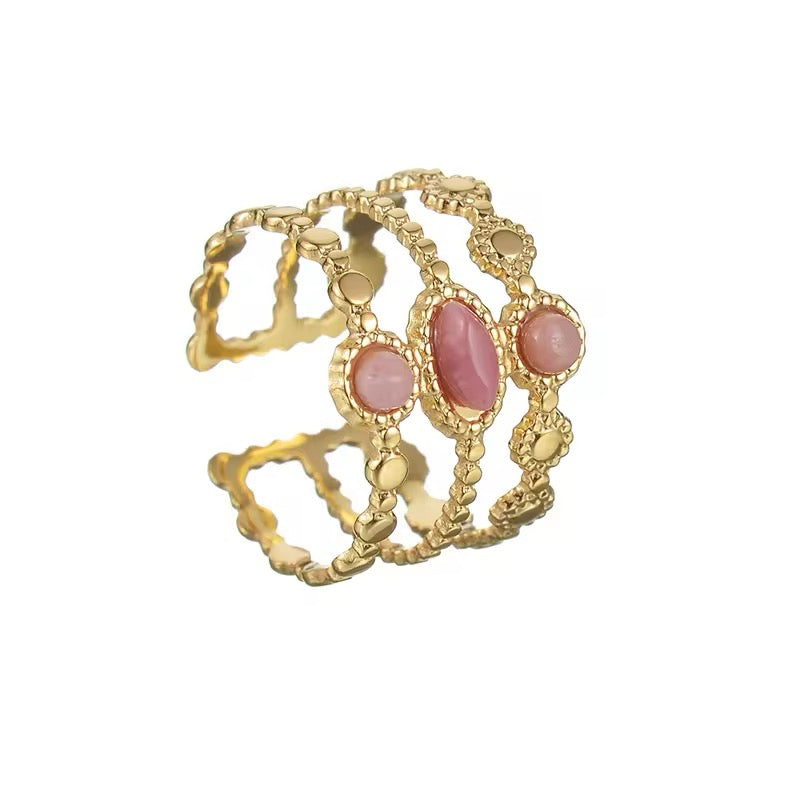 Bolitas oro y rosa