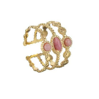 Bolitas oro y rosa