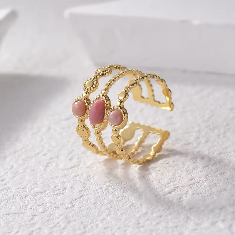 Bolitas oro y rosa