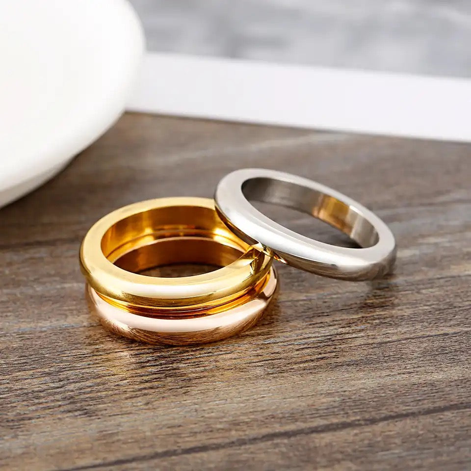 Anillo triple aro separable