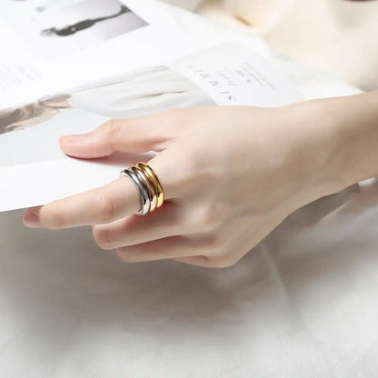 Anillo triple aro separable