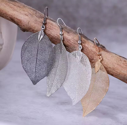 Pendientes Hoja Natural
