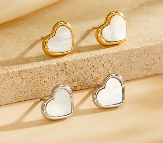 Corazoncitos concha nacar
