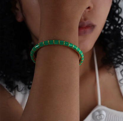Brazalete metal colores delgado